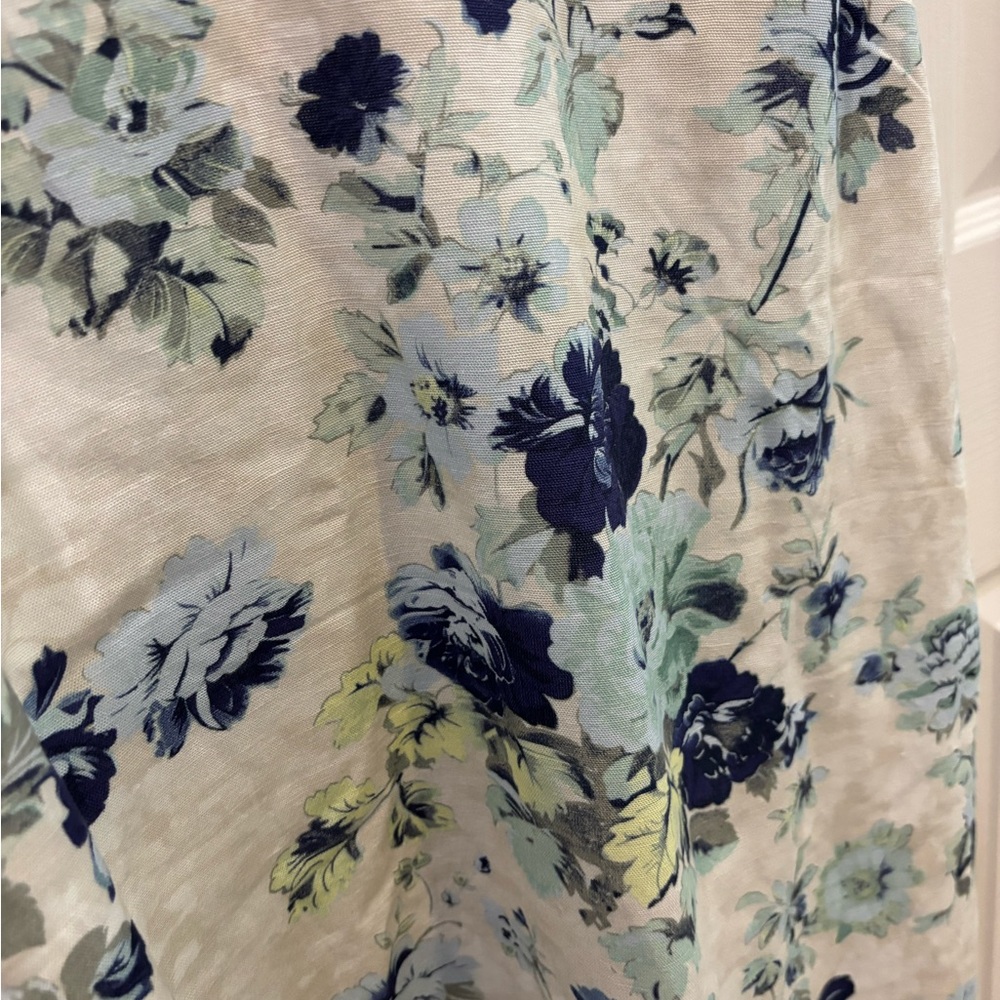 Free People Mini dress tunic Floral LINEN lined Size S FREE PEOPLE NWOT - Picture 4 of 4